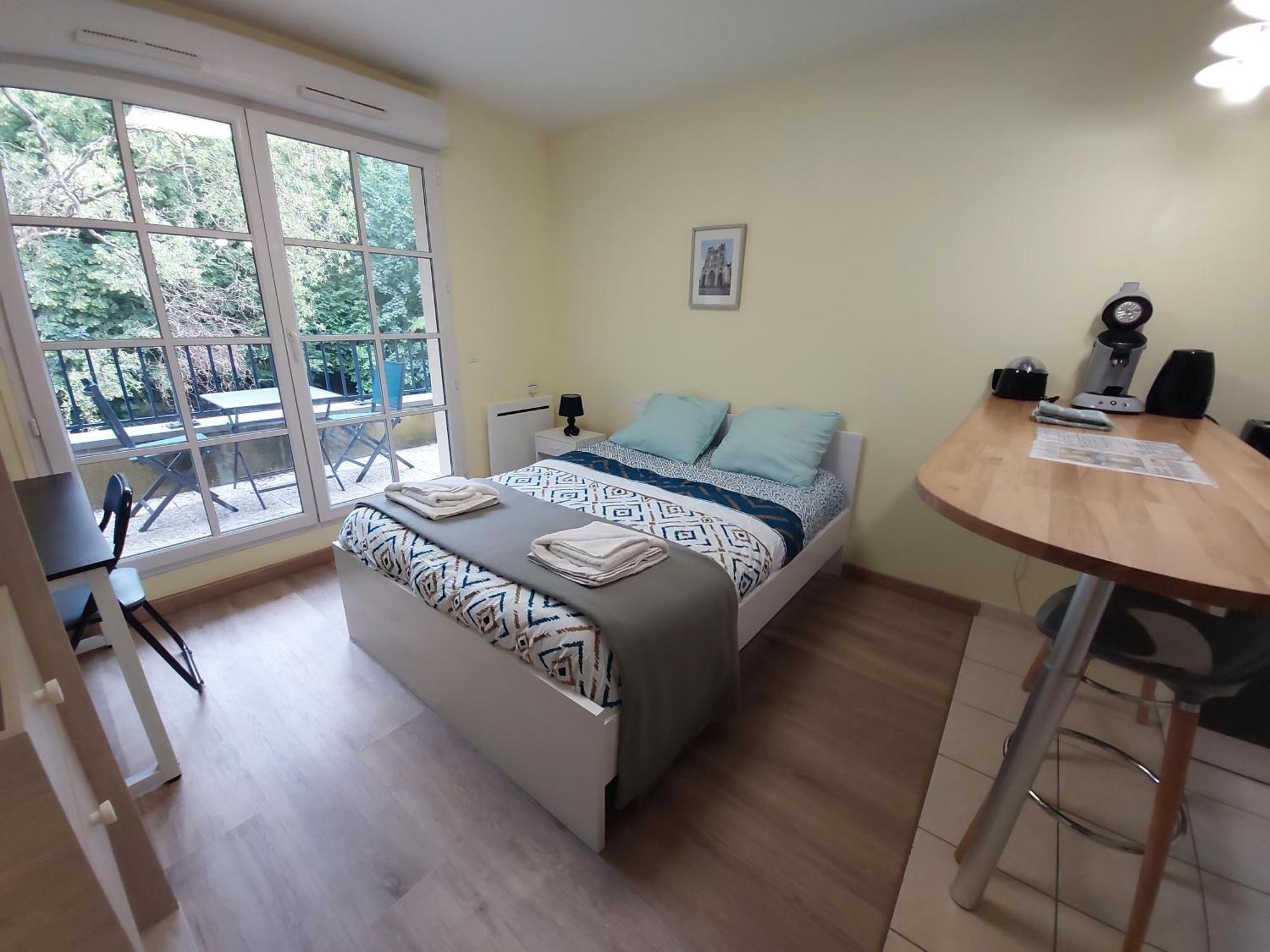 Bonvallet - Studio Paisible Et Chaleureux Avec Balcon 阿棉 外观 照片